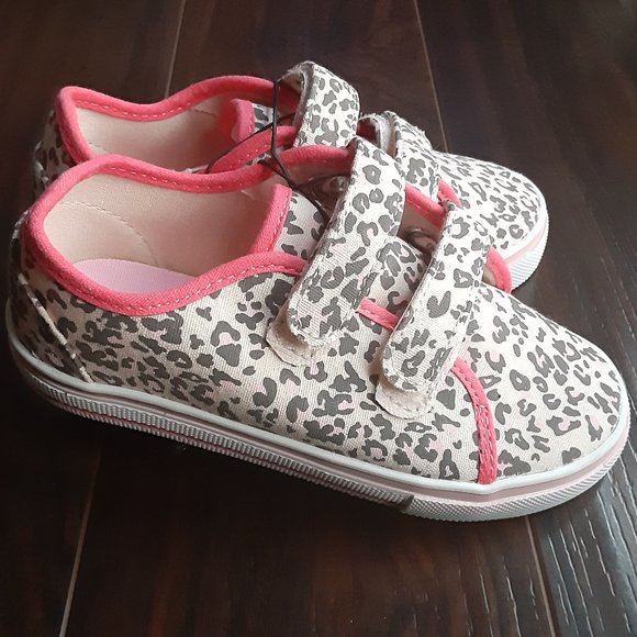 WONDER NATION GIRLS' LEOPARD PRINT CASUAL SHOES - NEW! - Picture 2 of 3
